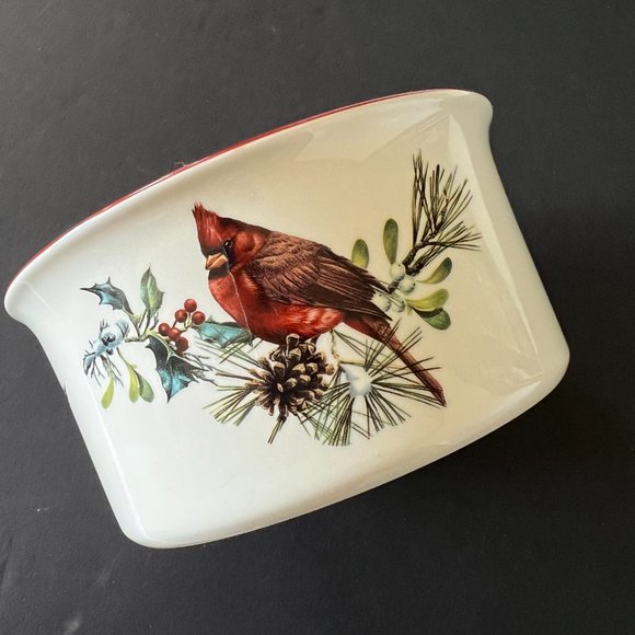 LENOX "Winter Greetings" Round Bowl EUC - Picture 1 of 9